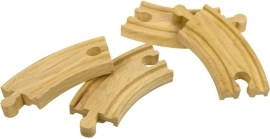 Bigjigs Rail Krátka kruhová koľaj 10cm 4ks