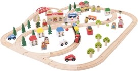 Bigjigs Rail Vláčiková dráha mesto a dedina