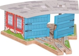 Bigjigs Rail Trojité depo s vrátami