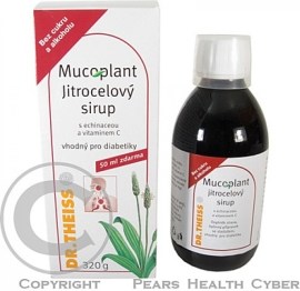 Dr. Theiss Mucoplant Skorocelový Sirup + Echinacea a Vitamin C 250ml