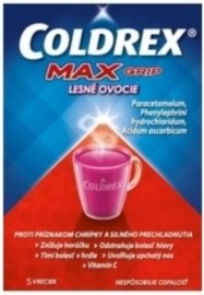 Glaxosmithkline Coldrex Max Grip Lesné Ovocie 10ks