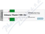Generica Echinacea Vitamin C 1000 Zinc 20tbl - cena, porovnanie