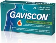 Reckitt Benckiser Gaviscon 24tbl - cena, porovnanie