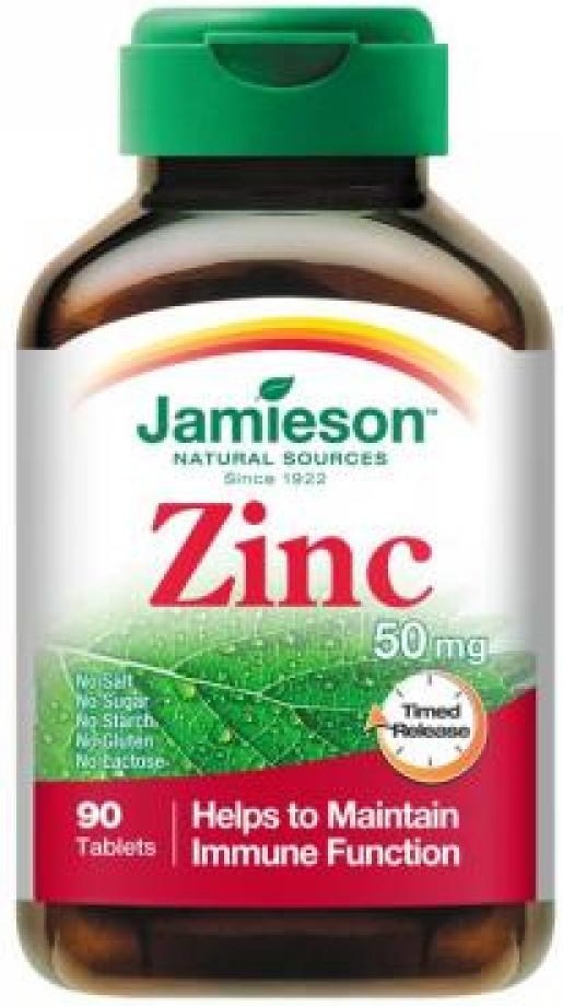 Jamieson Zinc 50mg 90tbl Pricemania