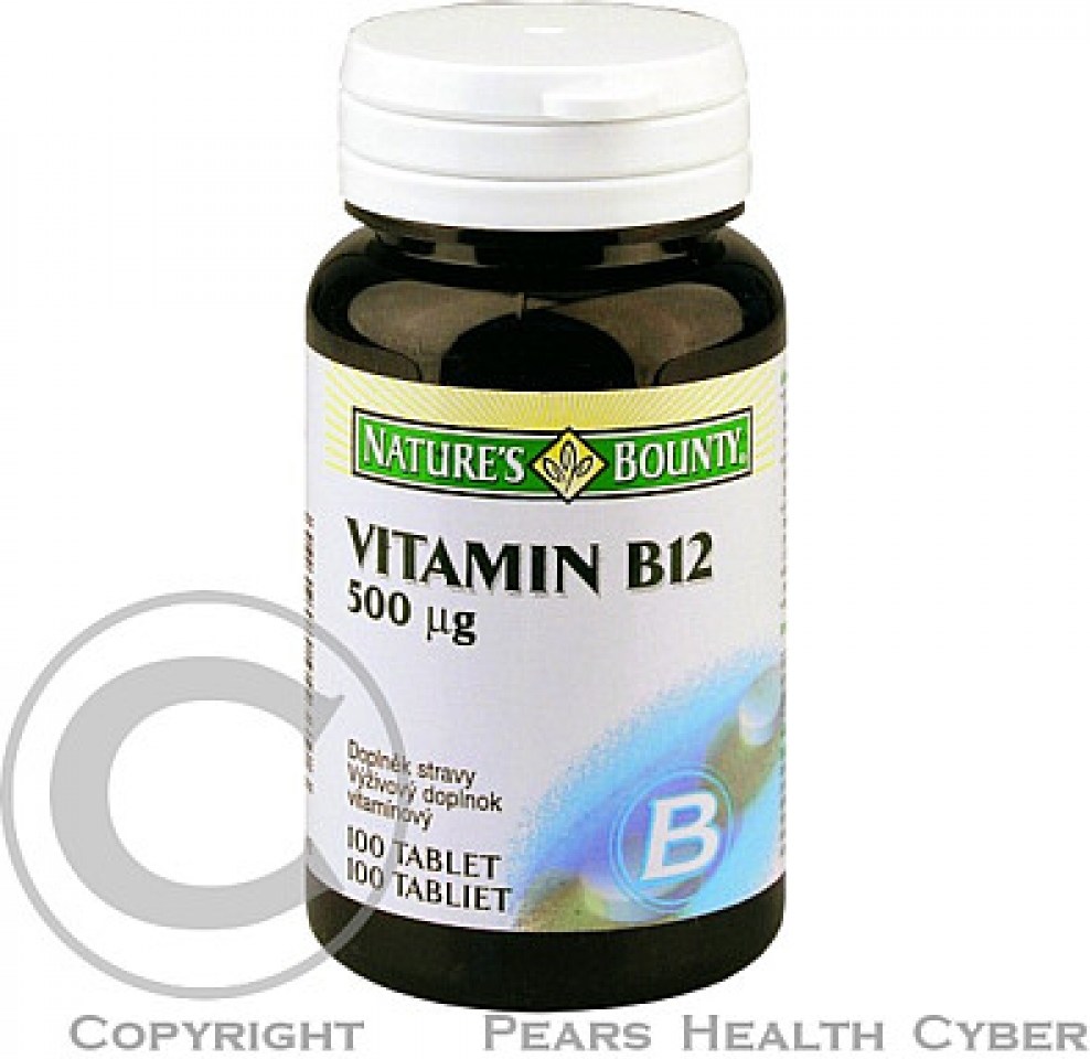 Nature´s Bounty Vitamín B12 500mcg 100tbl Pricemania