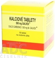 Galvex Kalciové tablety 500mg 50tbl - cena, porovnanie