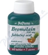 MedPharma Bromelain + Jablčný ocot + Lecitin 67tbl - cena, porovnanie