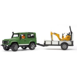 Bruder Land Rover s prívesom a JCB mikrobagrom BR 02593