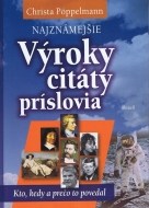 Najznámejšie výroky, citáty, príslovia - cena, porovnanie