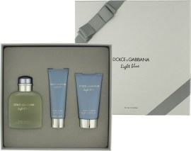 Dolce & Gabbana Light Blue Pour Homme toaletná voda 125ml + balzam po holení 75ml + sprchový gél 50ml
