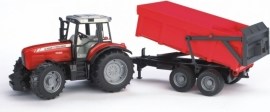 Bruder Traktor Massey Ferguson s prívesom 02045