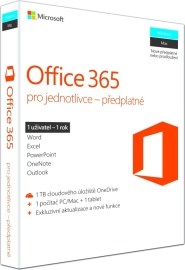 Microsoft Office 365 Personal CZ 32/64bit Medialess 1r.