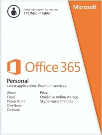 Microsoft Office 365 Personal SK 32/64bit Medialess 1r.