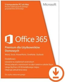 Microsoft Office 365 Home Premium Multi 32/64bit ESD 1r.