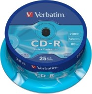 Verbatim 43352 CD-R 700MB 25ks - cena, porovnanie