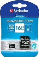 Verbatim Micro SDHC Class 10 16GB - cena, porovnanie
