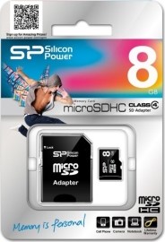 Silicon Power Micro SDHC Class 4 8GB
