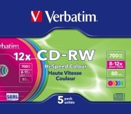 Verbatim 43167 CD-RW 700MB 5ks - cena, porovnanie
