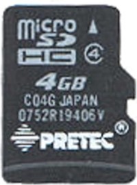 Pretec Micro SDHC Class 4 4GB