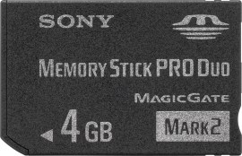Sony Memory Stick Pro Duo 4GB