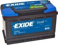 Exide Excell EB802 80Ah - cena, porovnanie