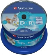 Verbatim 43438 CD-R 700MB 50ks - cena, porovnanie