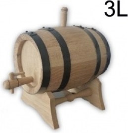 Drevený súdok - Dub 3L