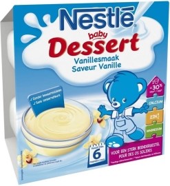 Nestlé Baby Dessert vanilka 4x100g