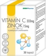 Edenpharma Vitamín C + Zinok 30tbl - cena, porovnanie