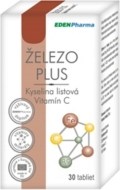 Edenpharma Železo Plus Vitamín C 30tbl - cena, porovnanie