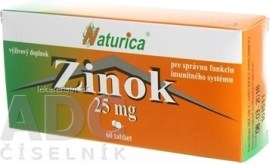 Naturica Zinok 25mg 60tbl