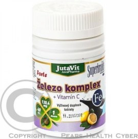 Juvapharma Juvita Železo + Vitamín C 40tbl
