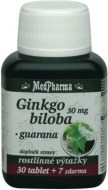MedPharma Ginkgo Biloba + Guarana 37tbl - cena, porovnanie