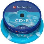 Verbatim 43432 CD-R 700MB 25ks - cena, porovnanie