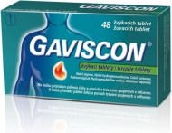 Reckitt Benckiser Gaviscon žuvacie tablety 48tbl - cena, porovnanie