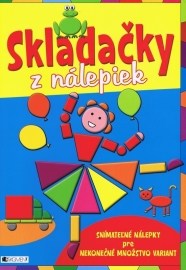 Skladačky z nálepiek - modrý zošit