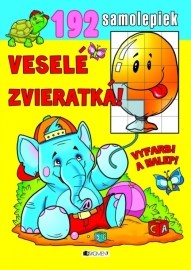 Veselé zvieratká! Vyfarbi a nalep