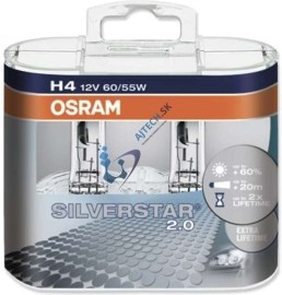 Osram H4 Silverstar 2.0 P43t 60/55W 2ks