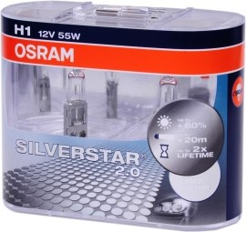 Osram H1 Silverstar P14.5s 55W 2ks