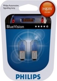 Philips H6W BlueVision BAX9s 6W 2ks