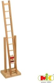 M.i.k. Drevený otočný rebrík s klaunom