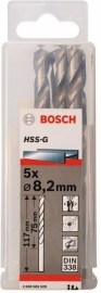 Bosch Vrták do kovu HSS-G 135° DIN 338 pr.8.2mm 5ks 2608585509