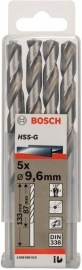 Bosch Vrták do kovu HSS-G 135° DIN 338 pr.9.6mm 5ks 2608585519