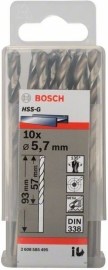 Bosch Vrták do kovu HSS-G 135° DIN 338 pr.5.7mm 10ks 2608585495