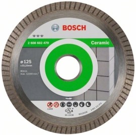 Bosch Diamantový kotúč 125mm Best for Ceramic ExtraClean Turbo 2608602479