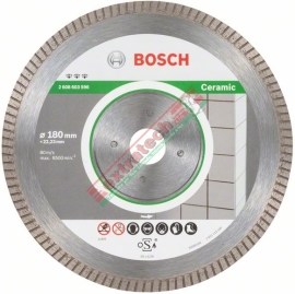 Bosch Diamantový kotúč 180mm Best for Ceramic ExtraClean Turbo 2608603596