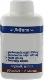 MedPharma Glukosamin + Chondroitin + MSM 67tbl