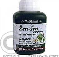 MedPharma Ženšen + Echinacea + Leuzea 67tbl - cena, porovnanie