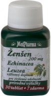 MedPharma Ženšen + Echinacea + Leuzea 37tbl - cena, porovnanie