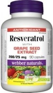 Webber Naturals Resveratrol 90tbl - cena, porovnanie